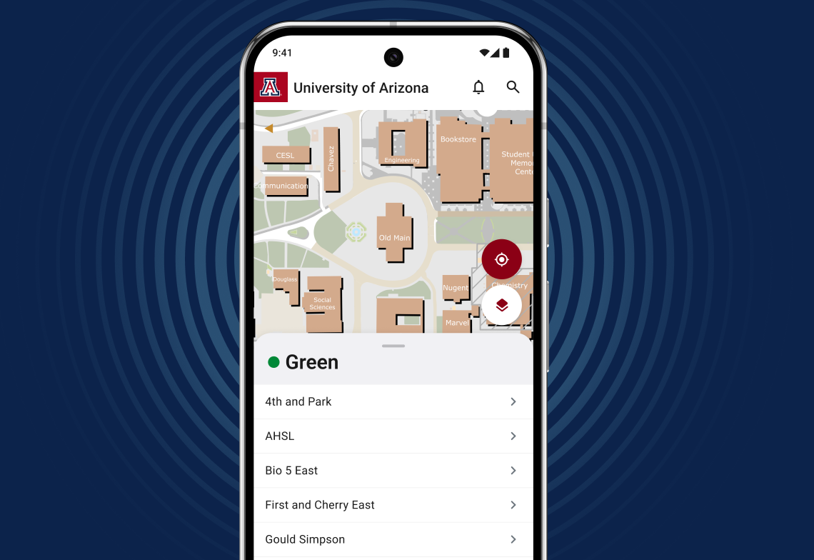 Cat Tran routes as seen in the U of A app
