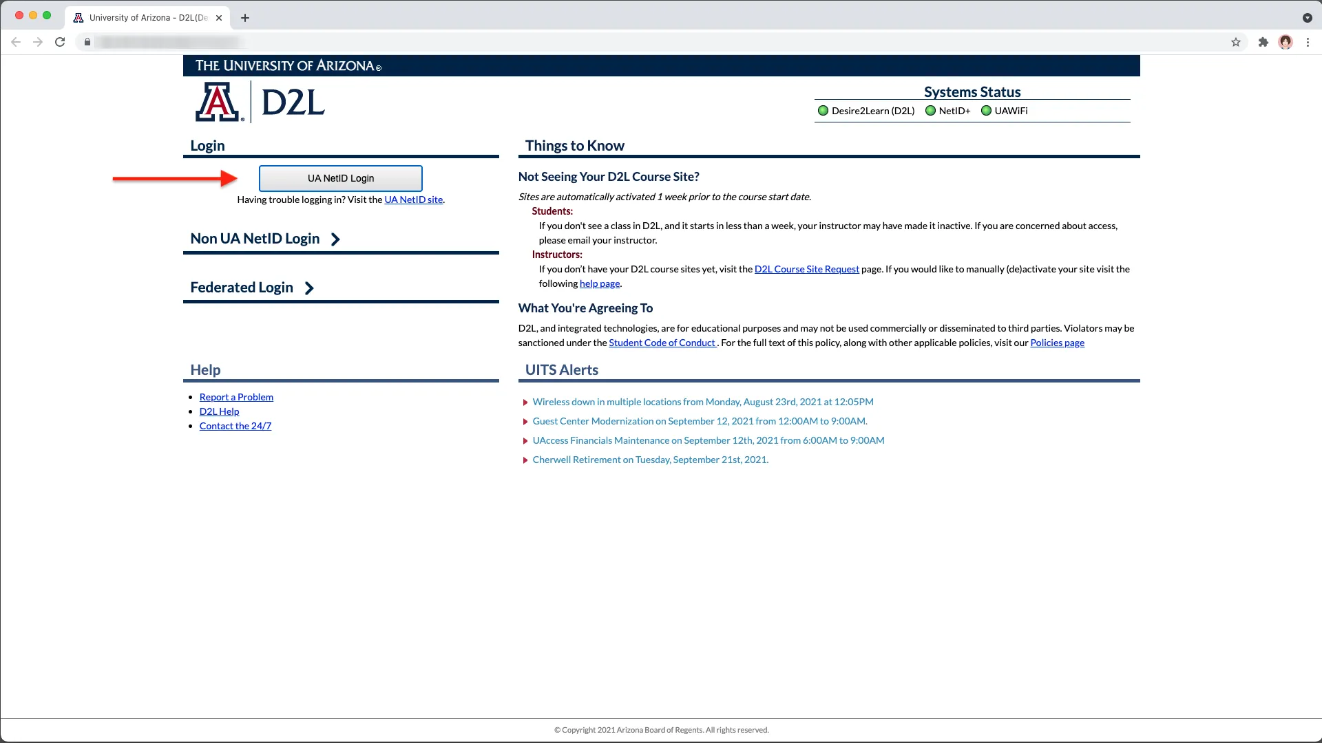 d2l login markup