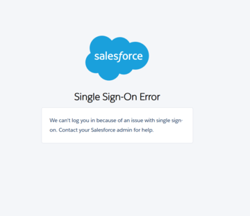 SSO Error